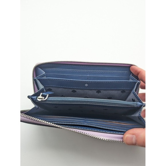 Kate Spade Cameron Zip Around Wallet Continental Saffiano Leather Lavender NWOT - Picture 5 of 9